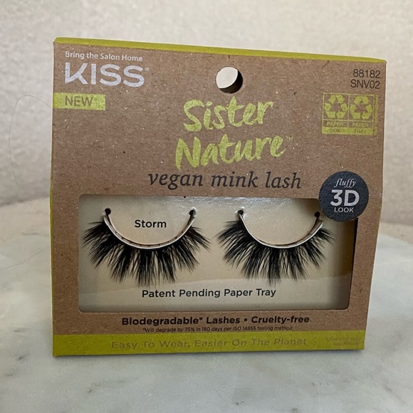 NEW Kiss Sister Nature Vegan Eyelashes - Storm - Picture 4 of 8